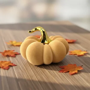Ceramic Pumpkin for Harvest Holiday Halloween Pumpkin