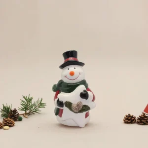 Ceramic Santa Claus Snowman Deer Christmas Decor for Home New Year Graduation Chinese New Year Diwali