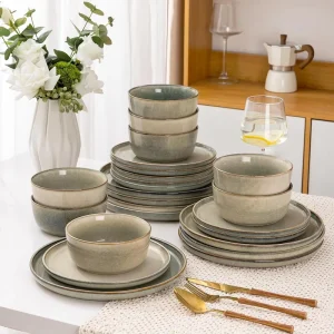Ceramic Tableware Set for Business Gifts Reusable Durable Plate Bowl Set