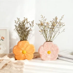 Ceramic Vase Custom Porcelain Flower Vase Girl Flower Arrangement Ornaments for Holiday Gift Wedding Festive Home Decor