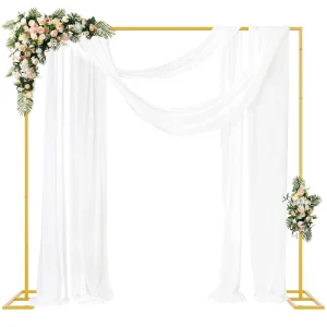 Ceremony Square Balloon Arch Stand Kit Metal Wedding Arch Backdrop Stand for Wedding Birthday Party Anniversary Decoration