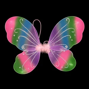 Children Performance Costume Props Colorful Fabric Butterfly Wings for Girls Manufacturers