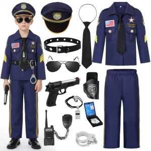 Children’s Boys Police Uniform Costume Set