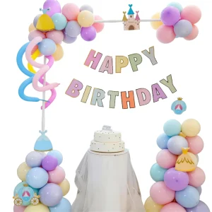 Children’s First Birthday Latex Balloon Set Photo Props & Themed Backdrop Wall Decorations Party Supplies
