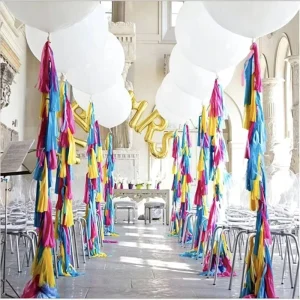 China DIY Wedding Venue Decor Balloons Paper Tassels Pull Flowers Holiday Party Birthday Decor