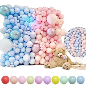 China Factory Christmas Halloween Easter Party Decor 10 Inch Pastel Orange Pink Blue Green Yellow Purple Latex Macaroon Balloon
