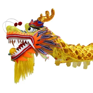Chinese Dragon Dance LED Dragon Lantern Performance Prop Cartoon Costume Spring Festival Dragon Lion Dances Customized