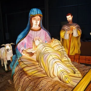 Chinese Festive Lanterns Nativity Scene Religion Lantern Jesus Zigong Lantern