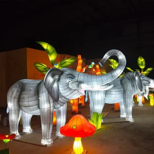 Chinese Lantern Silk Festival Outdoor Lantern Decoration Decor Lantern