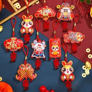 Chinese New Year Decorations Chinese Knot Hanging Ornaments Happy New Year Decoration Spring Festival and Celebration