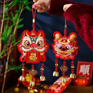 Chinese New Year Decorations Lunar New Year Dragon Pendant Spring Festival Chinese Knot Hanging Ornaments Supplies
