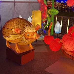 Chinese New Year Festival Show Cute Handmade Animal Lantern Silk