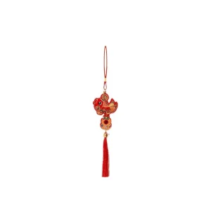 Chinese New Year Hanging Decorations with Tassel Red Wall Door Knot Ornaments Festival Home Decor for Spring Festival Wedding