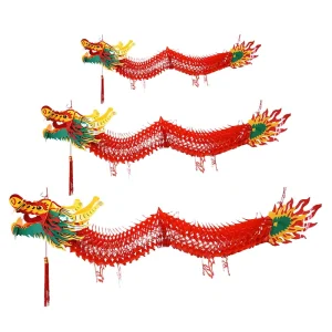 Chinese New Year Home Decor Hanging Handicraft Paper Festival Lanterns Dragon Boat Ornaments Dragon Toy Chinese Lanterns