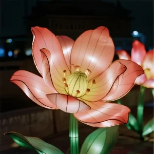 Chinese New Year Lanterns Flower Silk Lanterns Thanksgiving Christmas Festival Decorations Outdoor Lanterns Decorative