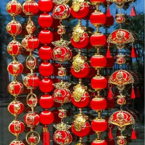 Chinese New Year Ornament Lucky Chinese Fu Hanging Tassel Pendant Spring Festival Tree Door Wall Decorations