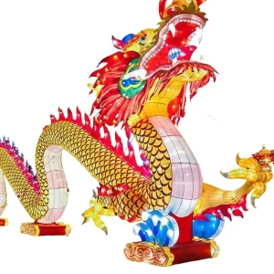 Chinese New Year Traditional Festival Celebration Event Show Outdoor Decoration Dragon Silk