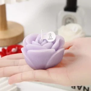 Chinese Qixi Festival Pop Up Vendor Rose Candle Floral Aroma Bulk Booth Display Cultural Gift Supply