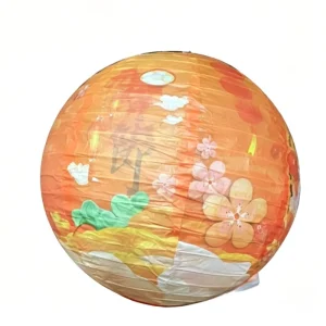Chinese Style Paper Lanterns Festive Hanging Ornaments for Spring Festival & New Year Holiday Scene Decoration