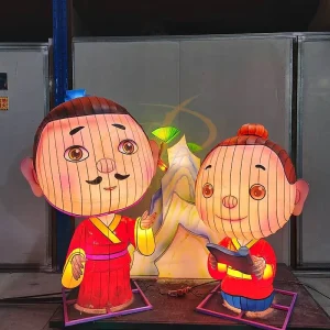 Chinese Traditional Electric LED Customized Lantern For Outdoor Theme Parks Diwali Thanksgiving Celebrations Waterproof Durable