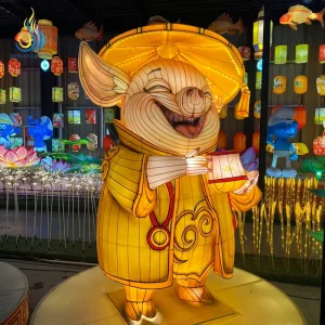 Chinese Traditional cartoon Animals Lantern with 3D Cartoon Style Festival Lantern for Lunar New Year Decorations