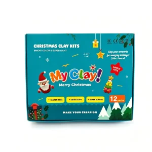 Christmas 12 Packs Creative DIY Educational Gift Non Toxic Superlight Air Dry Crafts for Kids