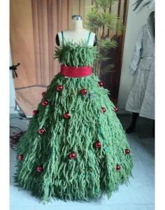 Christmas Activities Led Christmas Tree Costume Skirt Luminous Led Stage Performance Costume for Party
