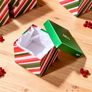 Christmas Advent Packaging Paper Box Kraft UV Coating Glossy Lamination for Holiday Thanksgiving New Year Perfume Candle