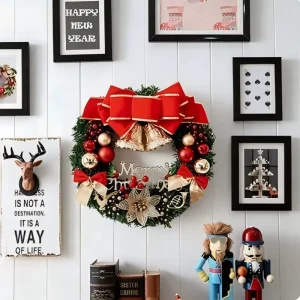 Christmas Artificial Flower Wreath Wall Hanging for Wedding Decoration Home Decor and Garden Decor
