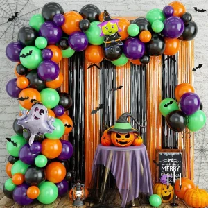 Christmas Balloon Decoration with Rainbow Arch Eco Friendly Rubber Material for Adult Parties