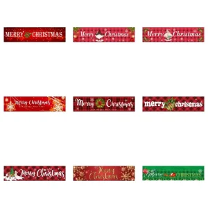 Christmas Banner Christmas Backdrop Banner Xmas Party Decor Hanging Backdrop Customized Xmas Decorations Navidad