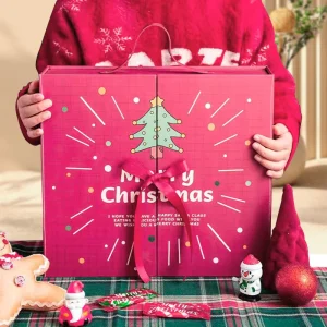 Christmas Blind Box New Design Holiday Gift Surprise Gift Box Candy Packing Box with Ribbon