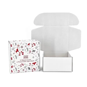 Christmas Box Packaging Festive Printed Paper Gift Box for Holiday Present Branding Display