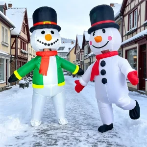 Christmas Cartoon Characters Cosplay Props Party Reindeer Childrens Santa Claus Olaf Snowman Inflatable Costume