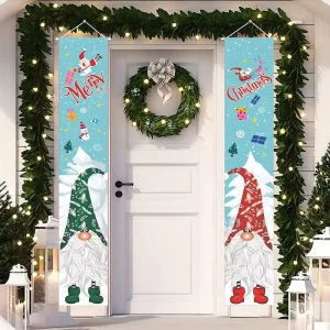 Christmas Classic 30x180cm Lightweight Digital Printing Portable Fixed Living Room Holiday Partition