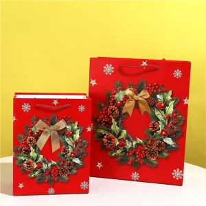 Christmas Cookie Bundle Reusable Gold Foil Paper Gift Wrapping Boxes Embossing Holiday Special Design