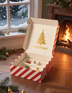Christmas Custom Gift Box Luxury Fashion Style Mailer Box Corrugated Colorful Paper Cardboard Holiday Gift Box