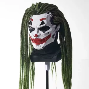 Christmas Cyberpunk Clown Costume Mask Cosplay Party TV & Movie Unisex Polyester