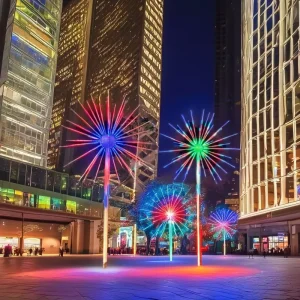 Christmas Decoration Colors Full Magical LED Light 3 Meter Holiday Fireworks Strip Light RGB Festoon Tree