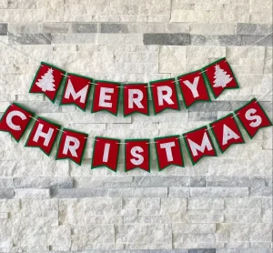 Christmas Decoration Felt Banner with Multi Use Features