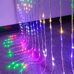 Christmas Decoration Festoon LED Fairy Curtain Light 3Mx3M for Room Wedding Outdoor New Year Decor Christmas