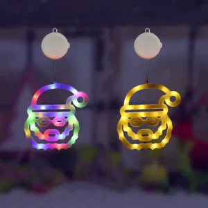 Christmas Decoration Lights with LED Santa Claus Shape and Starry Sky Decoration Scene Arrangement Lights