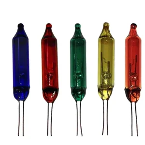 Christmas Decoration Multi Replacement Bulb 2.5V Mini Glass Multi Bulb for Artificial Christmas Tree Classic Style