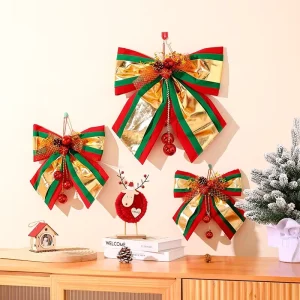 Christmas Decorations Bow Pendant for Suitable for Christmas Parties for Creating Atmosphere Layout Props
