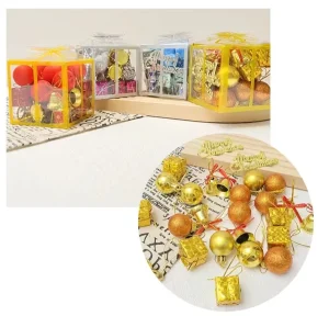 Christmas Decorations Christmas Tree Decorations Christmas Balls Boxes of Holiday Scenes Party Gift Decoration Promotional Gift
