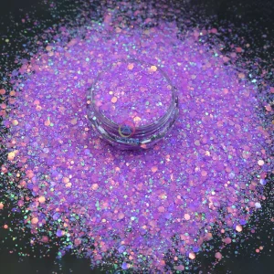 Christmas Decorations Factory Supply Rainbow Polyester Mixed Craft Nail Cosmetic Craft Glitter for Tumbler Resin Printing