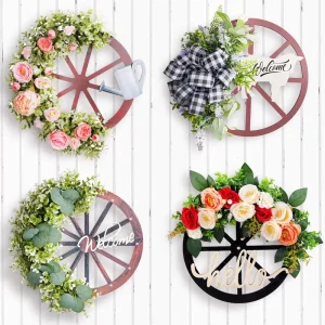 Christmas Decorations Flower Garlands Scene Decoration Door Hanging Christmas Pine Rings Christmas Tree Hanging Ornaments