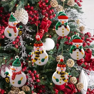 Christmas Decorations Gingerbread Man Snowman Christmas Tree Hanging Ornaments