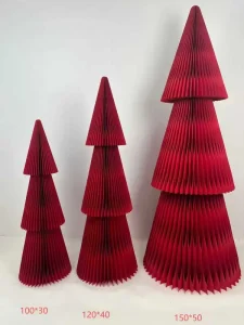 Christmas Decorations Honeycomb Folding Thick Paper Eco friendly Luxury Table Decoration Set Graduation Diwali Halloween Easter