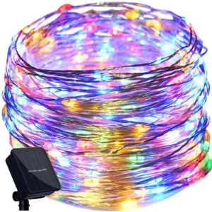 Christmas Decorations IP65 Waterproof LED String Light 5000K Daylight Colorful Battery Box Remote Control Dimmable